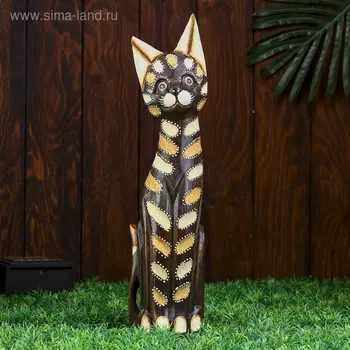Сувенир «Кошка», 40 см, дерево