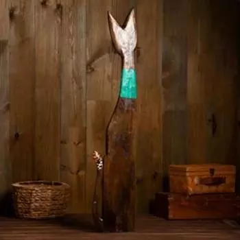 Сувенир дерево "Кошка с пятнистыми ушками" 8х23х100 см