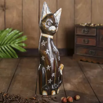 Сувенир дерево "Кошка Звездочка" 4,5х9х30 см