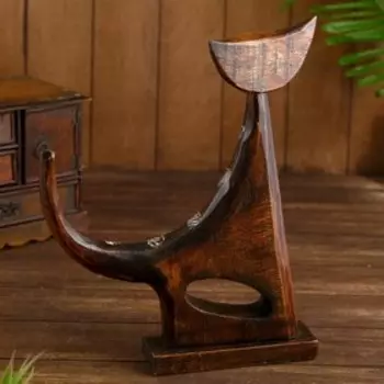 Сувенир дерево "Лунный кот" 35х28х5 см