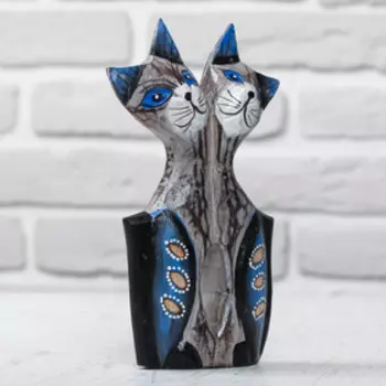 Сувенир дерево "Милые кошечки" 2,5х9х15 см