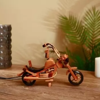 Сувенир дерево "Мотоцикл" 21х15х6 см МИКС