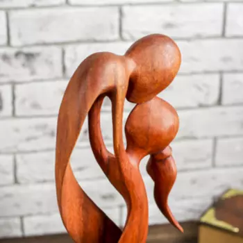 Сувенир дерево "Пара Бесконечность" коричневый цвет 50х16х5 см