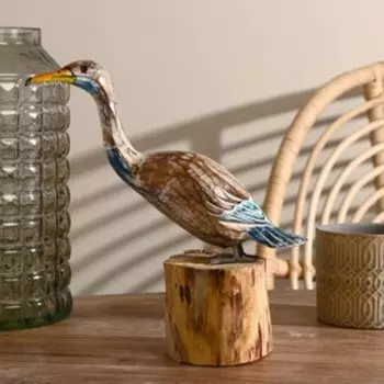 Сувенир дерево "Птица" светлая 30 см