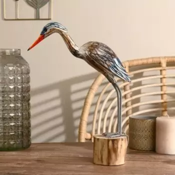 Сувенир дерево "Птица" светлая 35 см