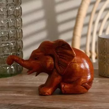 Сувенир дерево "Слоник" 16х11х8 см