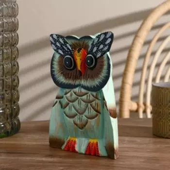 Сувенир дерево "Сова" мятная 20 см