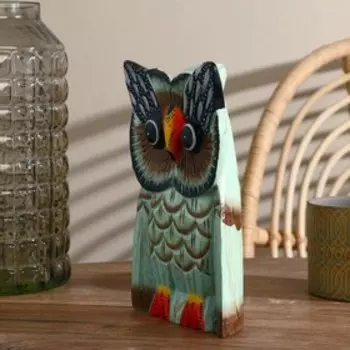 Сувенир дерево "Сова" мятная 25 см