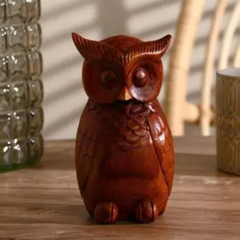 Сувенир дерево "Совушка" 8х15х8 см