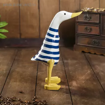 Сувенир «Утка морячок», 131223 см, дерево