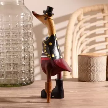 Сувенир «Утка Пират», дерево, 13927 см