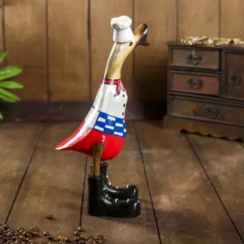 Сувенир «Утка шеф-повар», дерево, 13927 см