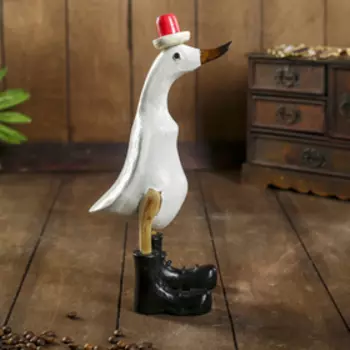 Сувенир «Утка в новогоднем колпаке», 13927 см, дерево