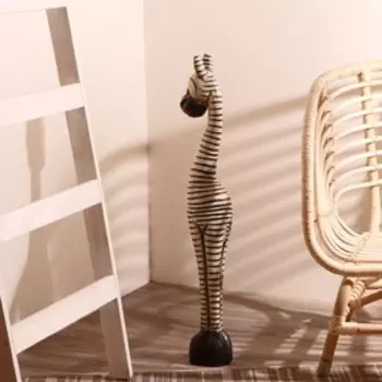 Сувенир дерево "Зебра Тихон" 80х13х13 см