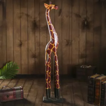 Сувенир дерево "Жираф Сафари" 14х22х100 см