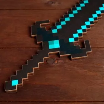 Деревянное оружие, меч тёмного эльфа «Пиксель», 37 см МИКС