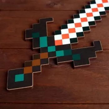 Деревянное оружие, меч вампира «Пиксель», 37 см МИКС