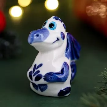 Сувенир "Дракон Гоша", фарфор, 6 см