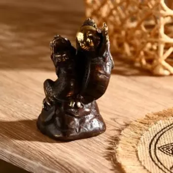 Сувенир "Дракон с жемчужиной" бронза 11 см