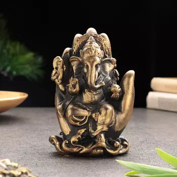 Фигурка «Ганеш в ладони», гипсобетон, 1387 см