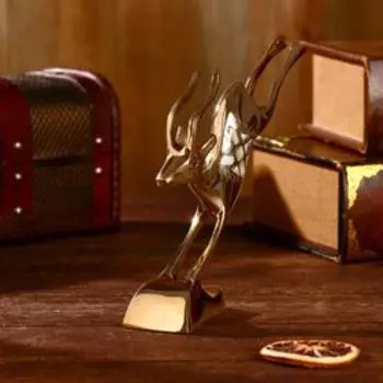 Сувенир "Газель" латунь, 9х4х17 см