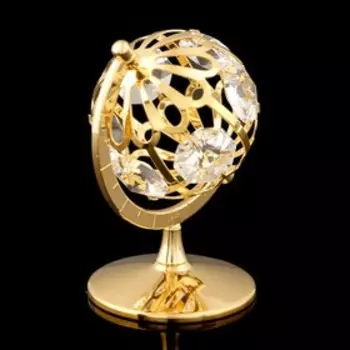 Сувенир «Глобус», 446 см, на подставке, с кристаллами