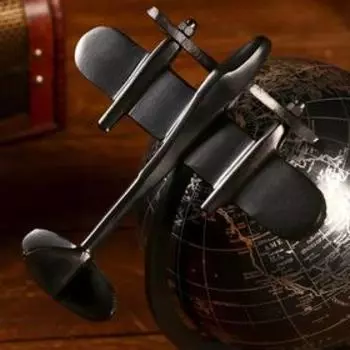 Сувенир глобус "Чёрный стиль" 23х19х26 см