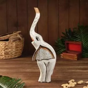 Сувенир "Хобот вверх" дерево 15х7х35 см