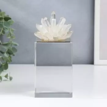 Сувенир интерьерный кварц "Кристаллы лунного камня" 18х8х8 см