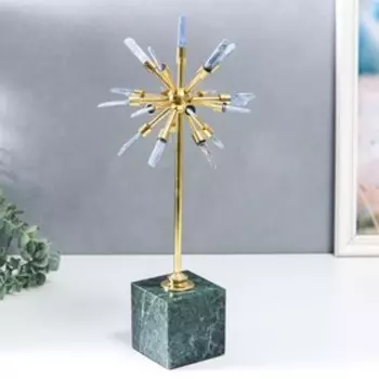 Сувенир интерьерный мрамор, кварц "Грозовая туча" 29х10х8 см