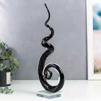 Сувенир интерьерный стекло "Локон" под муранское стекло 37х7.5х14см