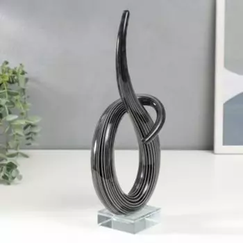 Сувенир интерьерный стекло "Петля. Полоски" 27х12х6 см