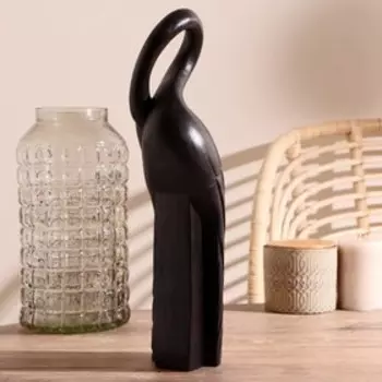 Сувенир из дерева "Тёмный лебедь" 9х8х40 см