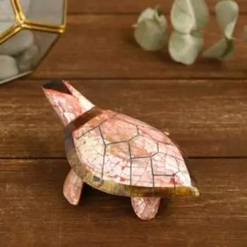 Сувенир из ракушки "Алая черепашка" 14х10х5 см