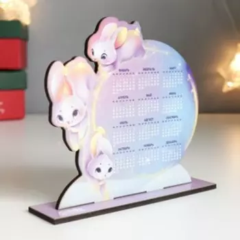 Сувенир календарь "Кролик. Нежность" 13х11 см