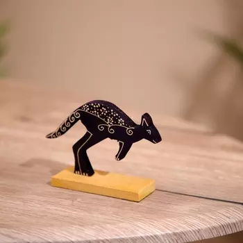 Сувенир «Кенгуру», на подставке, дерево, 1148 см