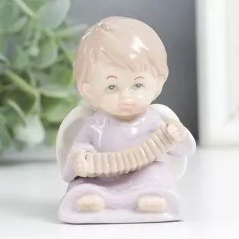 Фигурка керамика «Ангелочек с гармошкой», 95.85 см