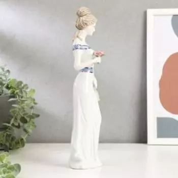 Сувенир керамика "Девушка с розой" 29х8х6 см