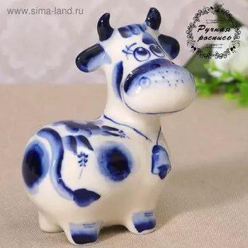 Сувенир керамика "Корова "Колокол" 9х6,5 см