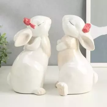 Фигурка керамика «Кролики милашки», 201010.5 см, МИКС