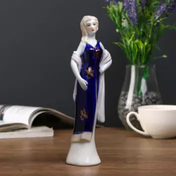 Сувенир керамика "Мадмуазель Элоиза в накидке" 22х7х5 см