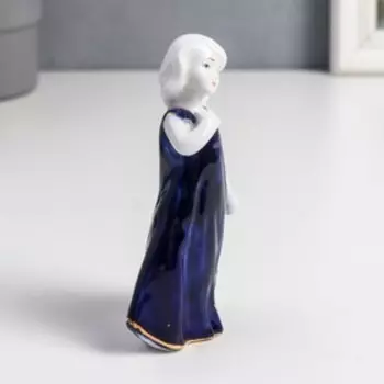 Сувенир керамика "Малышка в синем" 11х2,7х6 см