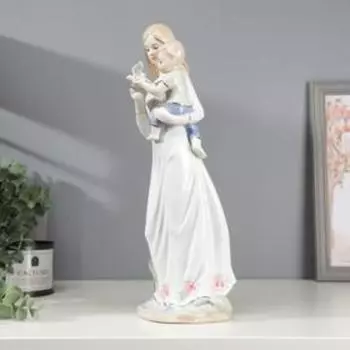 Сувенир керамика "Мама с сыном и белой голубкой" 36х17х13 см