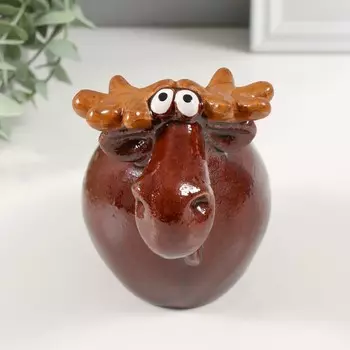 Сувенир керамика "Милый лосик" 9х14х11,5 см