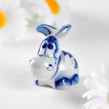 Сувенир керамика "Ослик маленький" 4х2,5 см