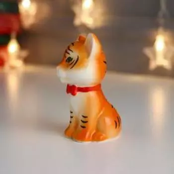 Сувенир керамика "Рыжий тигрёнок с галстуком-бабочкой" 10х6х6 см