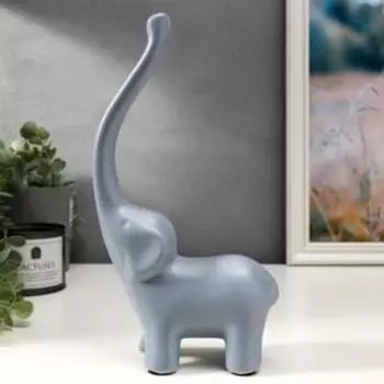 Набор фигурок керамика «Семейство слонов», 3 шт., матовый