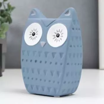 Сувенир керамика "Совушка" голубой 15х10,5х6 см