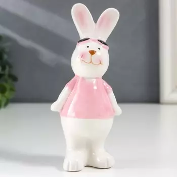 Сувенир керамика "Зайчик модник" 6х4х13 см