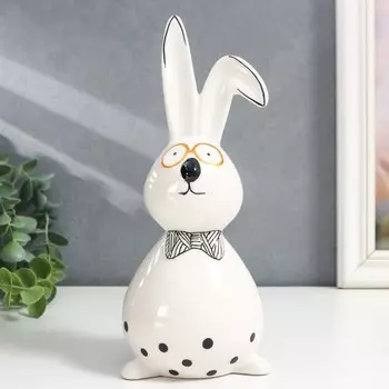 Сувенир керамика "Зайчишка в бабочке" 10,1х9,3х23 см